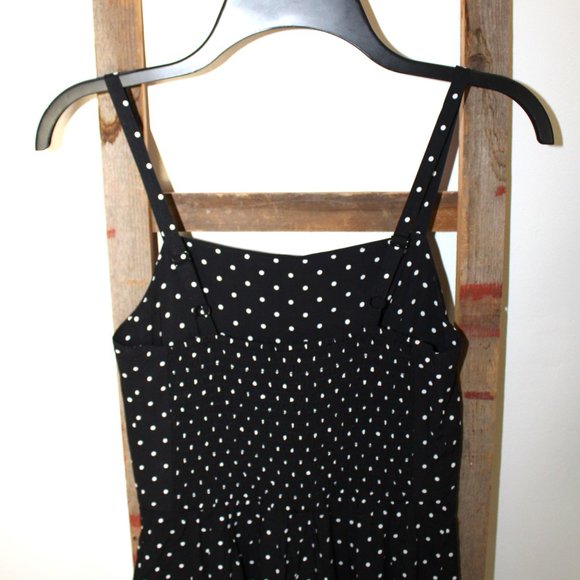 Old Navy Cropped Polka Dot Corset Style Smocked Wide Leg Jumpsuit - Picture 12 of 14